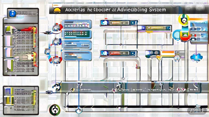 从零开始搭建跨境电商广告体系的步骤流程图与工具展示，包含账户创建、预算分配、受众定位、创意制作、效果追踪等核心环节