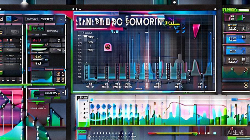 跨境电商广告投放数据仪表盘与ROI分析图表界面，展示点击率、转化成本和投资回报率等关键指标