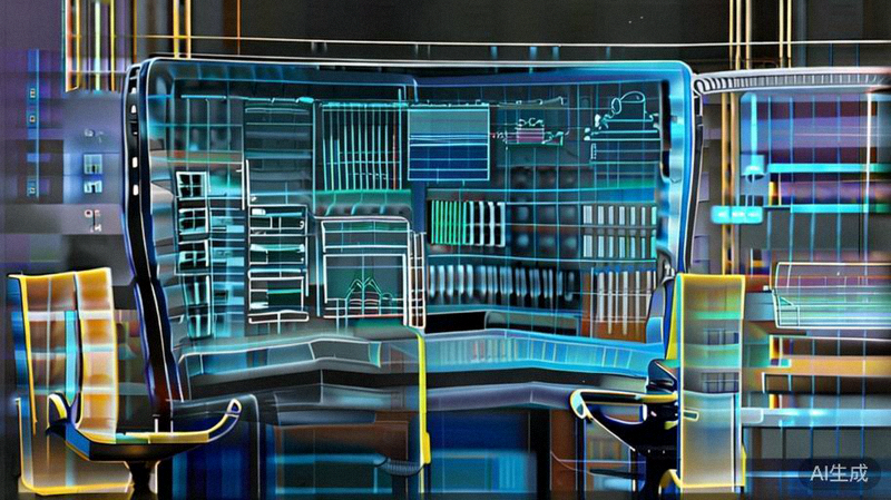 数据科学家使用大屏幕分析跨境市场选品趋势与热力图，屏幕上显示全球地图、销售曲线和关键词云