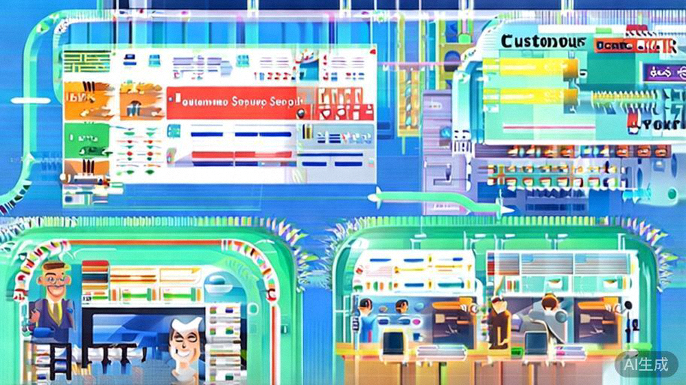 客户服务全链路全景图解：涵盖售前咨询、订单处理、物流跟踪、售后支持及客户反馈循环