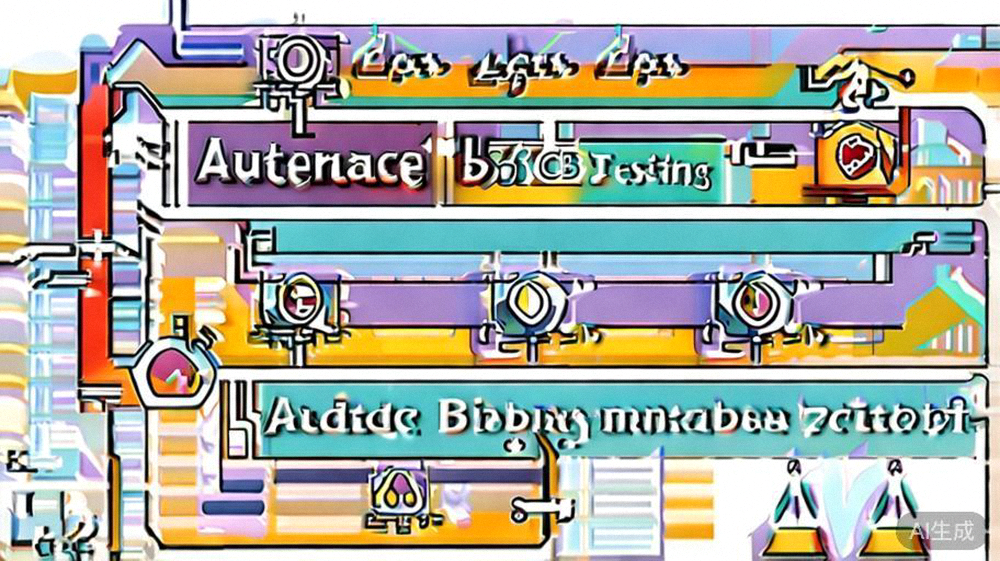 跨境电商广告投放优化流程图：从受众测试、创意A/B测试、出价策略调整到数据复盘的全过程